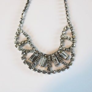 Vintage Rhinestone Choker. Wedding choker.